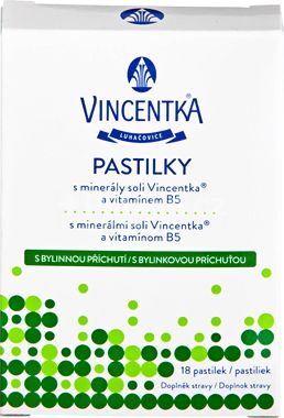 Vincentka pastilky bylinné 18ks