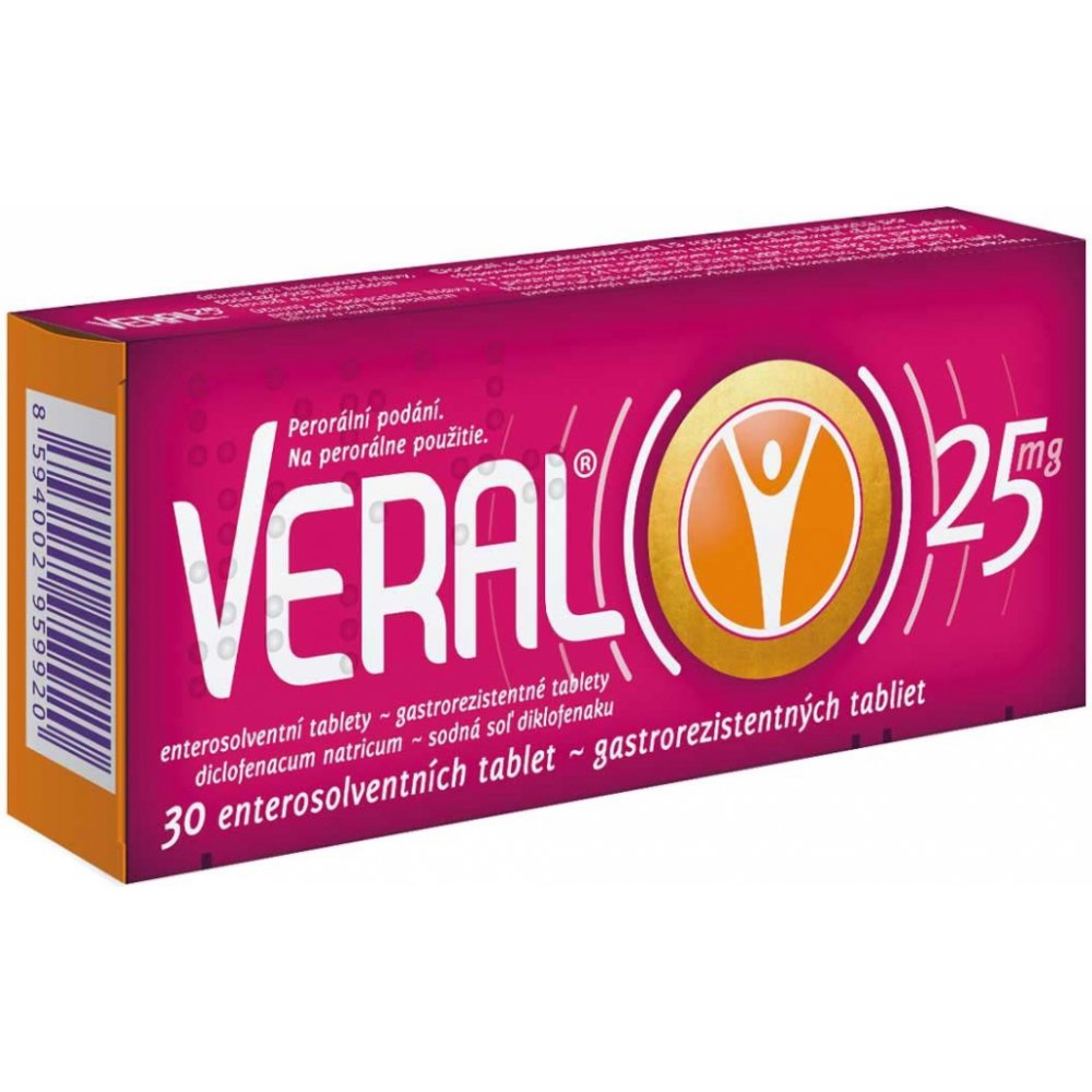Veral 25 mg por.tbl.ent. 30 x 25 mg