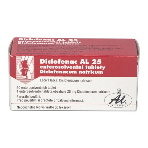 Diclofenac AL 25 por.tbl.flm. 50 x 25 mg
