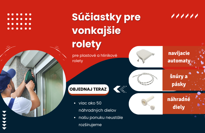 náhradné diely na vonkajšie rolety