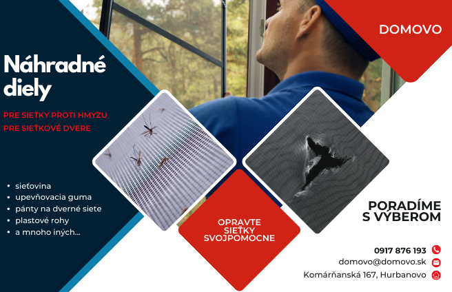 náhradné diely na sieťky a sieťkové dvere