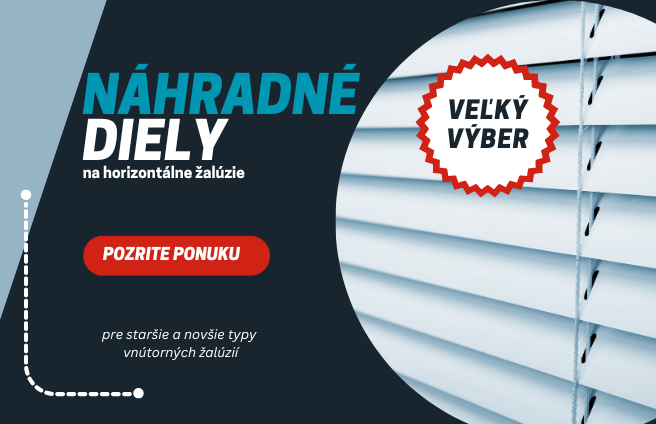 náhradné diely na horizontálne žalúzie