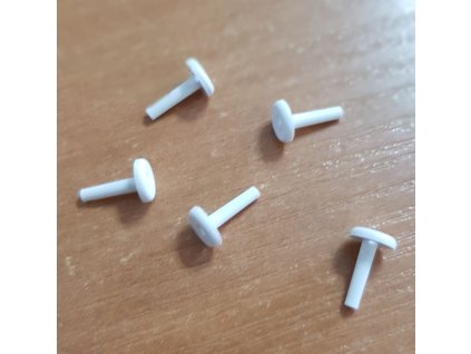 Biely fixačný kolíček silonu žalúzie