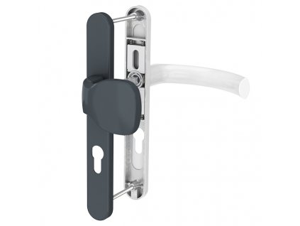 Guľa kľučka pre PVC vchodové dvere antracit RAL7016 biela JOWISZ