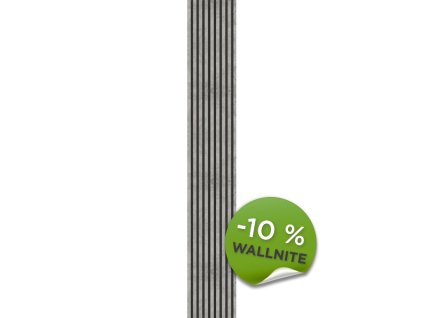 Akustický panel Wallnite Universal line černý filc Beton 2600×400×21