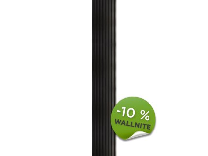 Akustický panel Wallnite Universal line černý filc Černá 2600×400×21