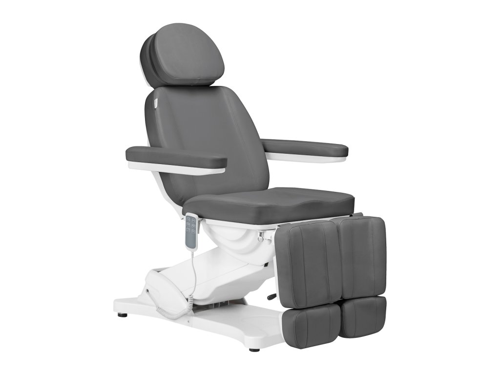 Electric Beauty Chair SILLON CLASSIC 3 Motors with Cradle Function for Pedicure – Grey Color