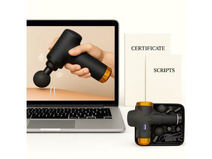 Pistola de masaje con curso online