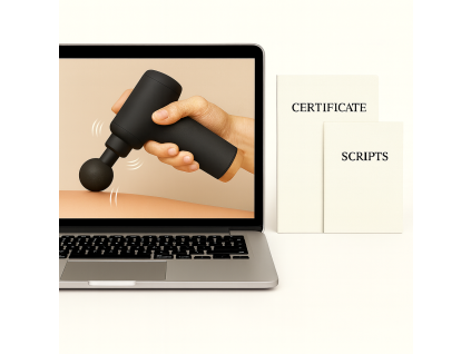 Curso online certificado de pistola de masaje