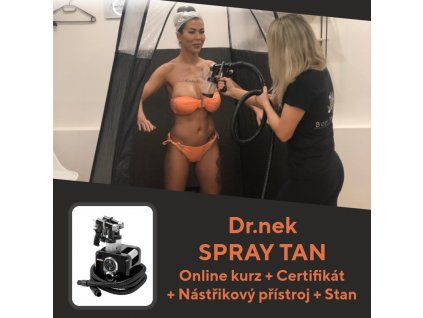 Dr.nek SPRAY TAN Online kurz samoopalovací nástřik včetně certifikátu a přístoje