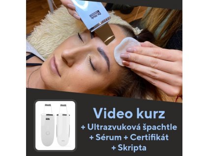 Dr.Nek ultrasonic spatula with video course, scripts, certificate and 3% HA serum