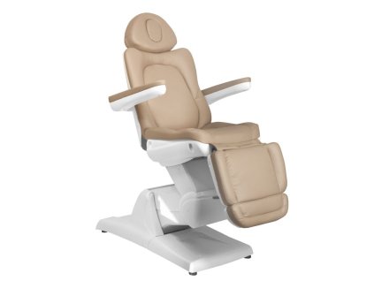 Elektrické kosmetické křeslo Azzurro 870 s 3 motory cappuccino