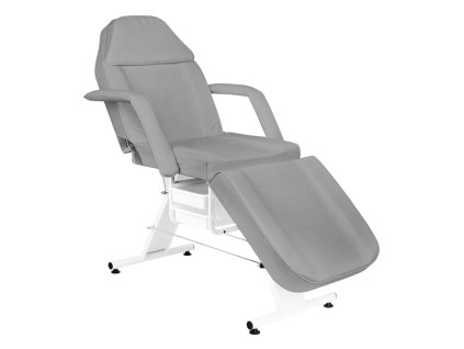 Scaun cosmetic Basic 202 cu compartimente de depozitare, gri