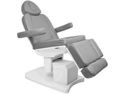Electric beauty chair Azzurro 708A with 4 motors gray with heating