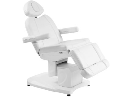 Scaun electric cosmetic Azzurro 708A cu 4 motoare alb cu incalzire