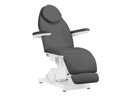 Scaun cosmetic electric Sillon Basic cu 3 motoare, gri