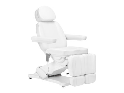 Elektrischer Kosmetikstuhl SILLON CLASSIC 2 Motoren Pedi – Weiß