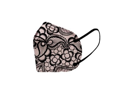 5X Český ultratenký NANO respirátor FFP2 - Krajka