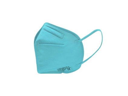 5X Český ultratenký NANO respirátor FFP2 - Tyrkysový