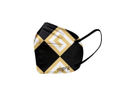 5X Český ultratenký NANO respirátor FFP2 - Zlatý monogram