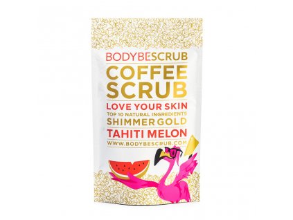 BODYBE Scrub- Kávé peeling pezsgő hatással Tahiti dinnye (30g)