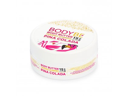 BODYBE- Sunscreen butter SPF 15 with a shimmering effect- Pina Colada (150ml)