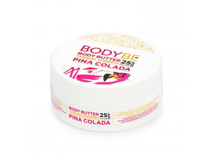 BODYBE- Sunscreen butter SPF 25 with a shimmering effect- Pina Colada (150ml)