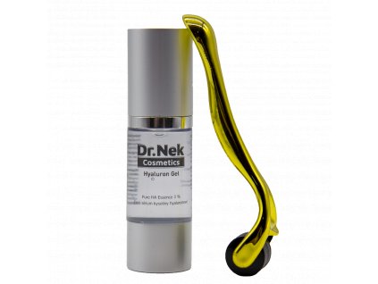 Dr.nek Cosmetics Set Ser cu acid hialuronic 30 ml și dermaroller 0,25 mm