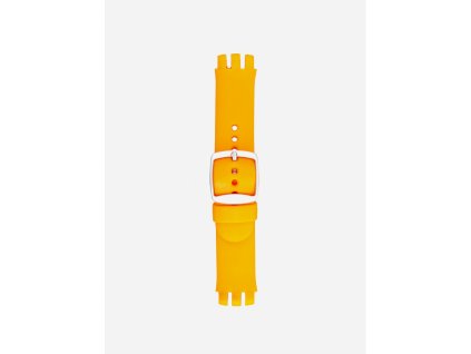 Jemný PVC jednoduchý oranžový remienok na hodiny Swatch 246 SC 14 Poletto