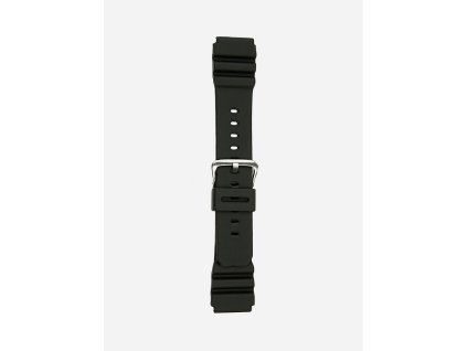 Tenší, tvarovaný, vodeodolný, čierny PVC remienok S 910 00 black Poletto