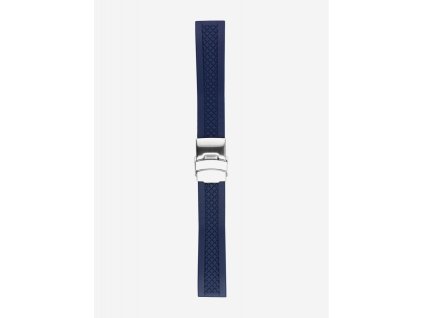 Silikónový, vodeodolný, tmavomodrý remienok ELITE, so zaujímavým geometrickým vzorom S 406 11 d.blue Poletto