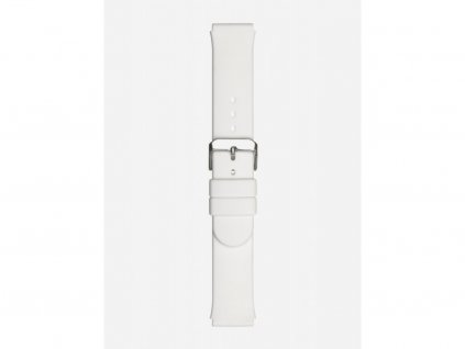Silikónový, hladký, tenký, biely remienok ELITE - široký S 405 S 20 white Poletto