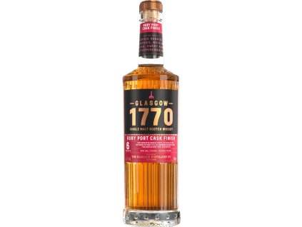 G1770 Ruby Port Cask Finish 6 YO bottle on transparent background