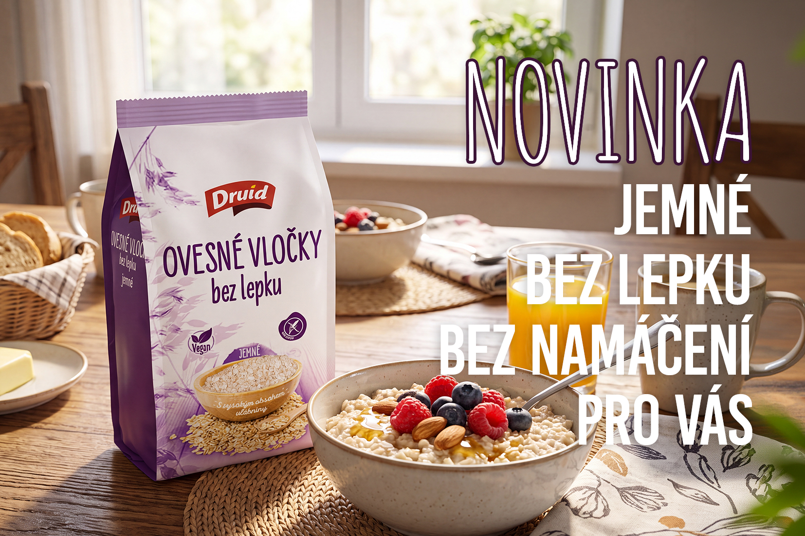 novinka - ovesné vločky