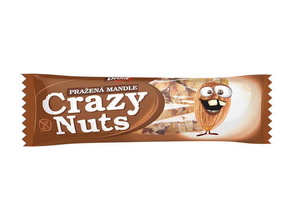 Crazy Nuts Pražené mandle v mléčné čokoládě DRUID