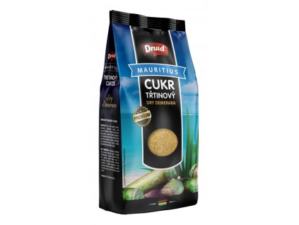 Třtinový cukr Dry Demerara PREMIUM 1 kg (sáček) DRUID