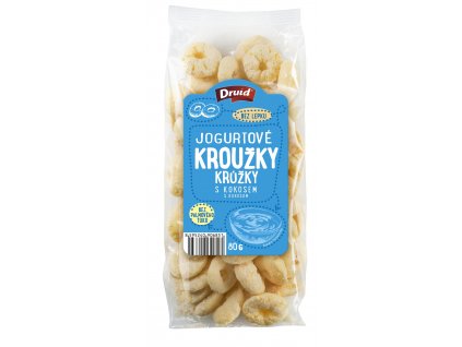 Kroužky jogurtové s kokosem DRUID 80 g