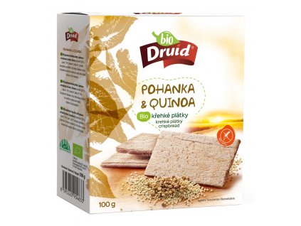 Pohanka a quinoa BIO křehké plátky DRUID