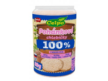 Chlebíčky 100% Natural Pohanka DRUID 80g