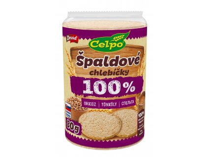 Chlebíčky 100% Natural Špalda DRUID 80g