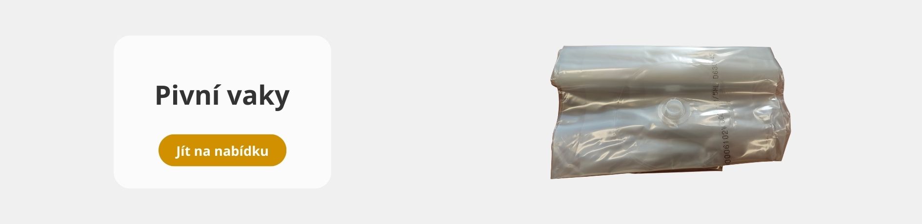 Pivní vaky pro tankové pivo Duotank