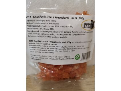 Kuřecí kostičky s krevetkami 100 g
