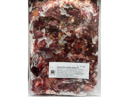 Hovězí mleté na hrubo s droby 1kg
