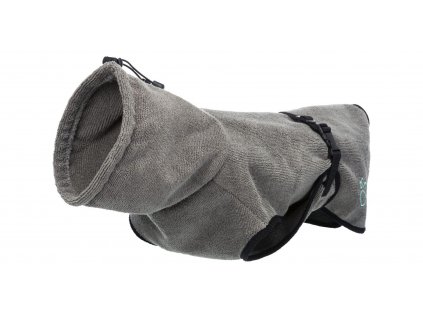 Koupací plášť / župan pro psy M: 50 cm, šedá