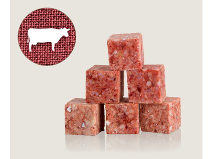 GrafBarf Wuerfel Rind Brustknochen feinzerkleinert1