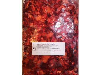 Hovězí mleté na hrubo s droby 2 kg