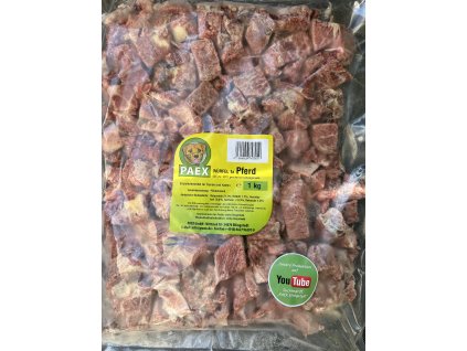 Koňské maso kostky 1 kg - Pferd