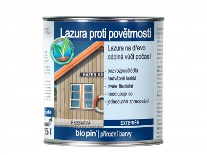 Lazura proti povetrnosti bezbarva