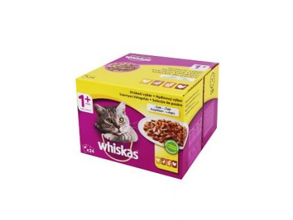 Whiskas kapsa Drůbeží výběr v želé 24x100g