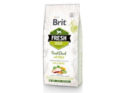 Brit Fresh Dog Duck & Millet Active Run & Work (Balení 2,5kg)